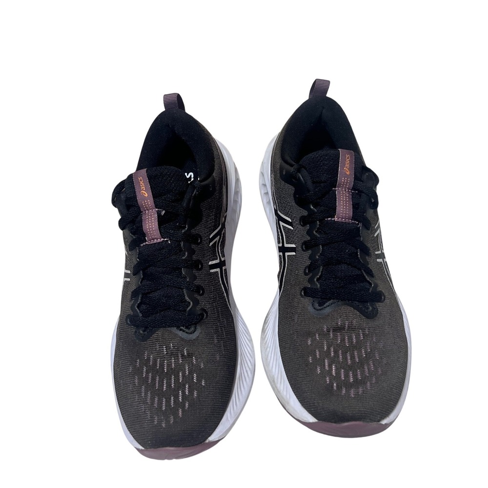 Asics Gel-Excite 10 Running Shoes 8.5 Black White Plum AmpliFoam+ Sneakers